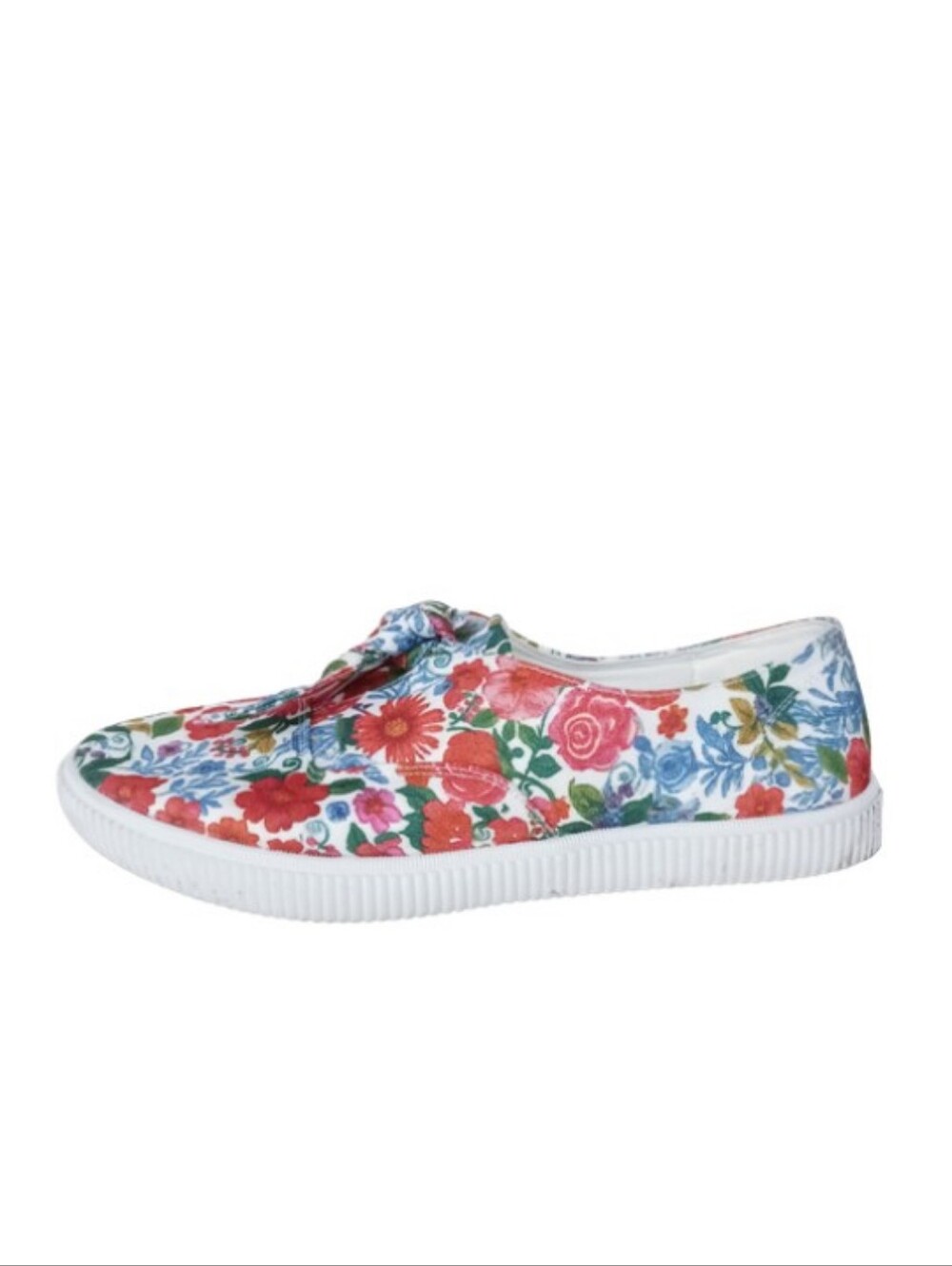 Comfortview Sneakers Women's 9.5 Pink Blue Floral Slip-on Casual Comfort Shoes